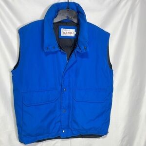 Vintage Independently Basic oversized royal blue 80s vest